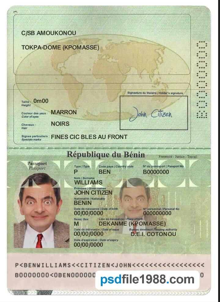 Benin Passport